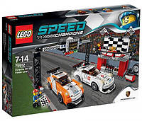 Конструктор Lego Speed Champions Финишная линия гонки Porsche 911 GT 75912