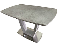 Стол обеденный ARIZONA T7066 Light grey satin Ceramic HY04 120-160x80x76