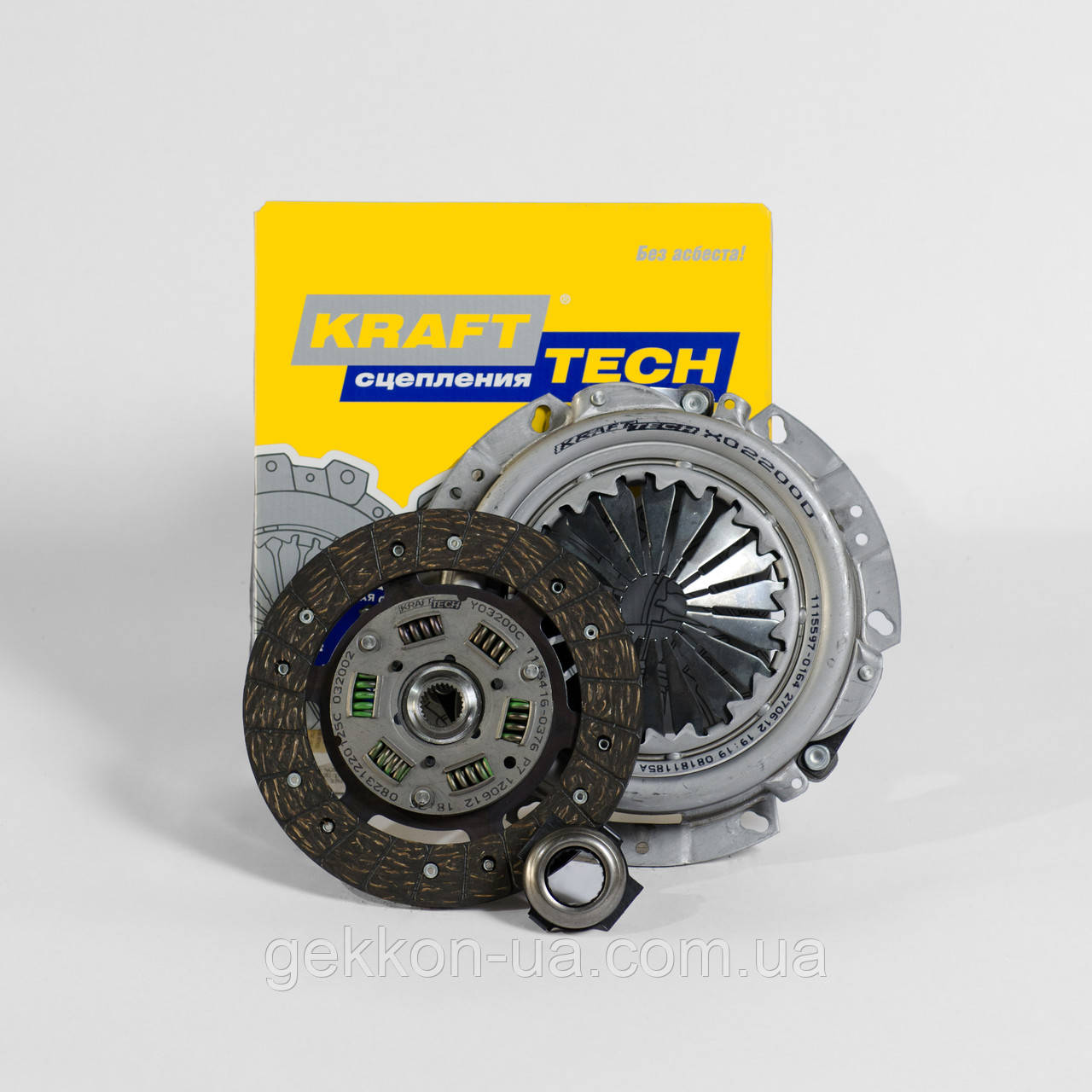 Зчеплення Renault Logan, Clio, Kangoo 1,6 л 8V в зборі (корзина, диск, підшипник) "Krafttech" W03200D