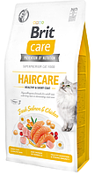 Brit Care Cat GF Haircare Healthy & Shiny Coat Корм для кішок з куркою і лососем 7 кг