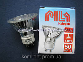 Лампа галогенна PILA Twist Alu 50W GU10 230V 40D (54)