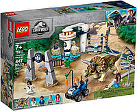 Lego Jurassic World Нападение трицератопса 75937