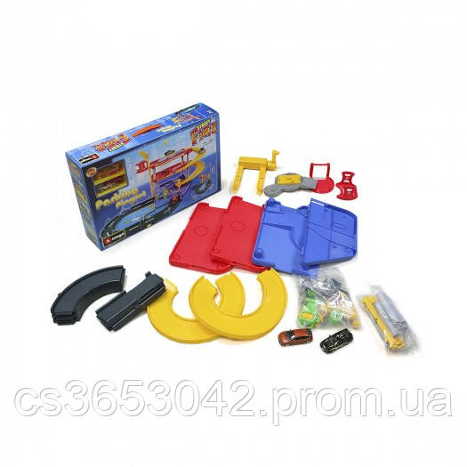 Игровой набор Гараж Bburago (1:43) 3 этажа, 2 машинки 18-30025 - фото 3 - id-p1536156168