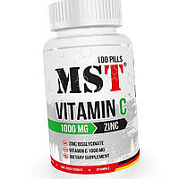 Витамин С и Цинк MST Vitamin C 1000 mg + Zinc 100 таблеток