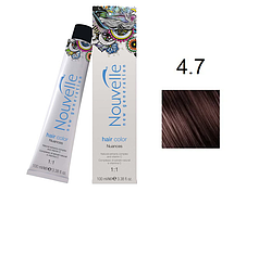 Фарба для волосся Nouvelle Hair Color 4.7 ебенове дерево 100 мл, фото 1