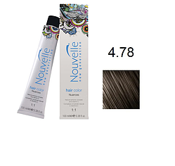 Фарба для волосся Nouvelle Hair Color 4.78 онікс 100 мл, фото 1