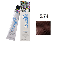 Фарба для волосся Nouvelle Hair Color 5.74 палісандрове дерево 100 мл, фото 1