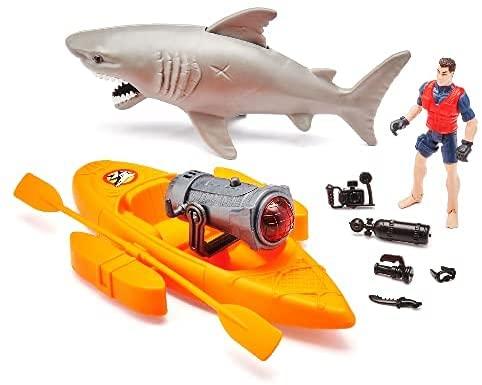 Ігровий набір рятувальний човен з акулою Kid Connection Shark Play Set