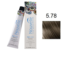 Фарба для волосся Nouvelle Hair Color 5.78 граніт 100 мл, фото 1