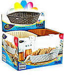 Хлібний кошик під ротанг сірий, фото 3