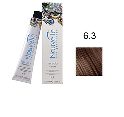 Фарба для волосся Nouvelle Hair Color 6.3 темно-золотистий русявий 100 мл, фото 1