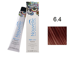 Фарба для волосся Nouvelle Hair Color 6.4 темний мідно-русявий 100 мл, фото 1