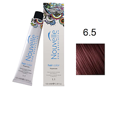 Фарба для волосся Nouvelle Hair Color 6.5 темний червоного дерева русявий 100 мл, фото 1