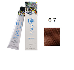 Фарба для волосся Nouvelle Hair Color 6.7 горіх 100 мл, фото 1