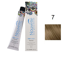 Фарба для волосся Nouvelle Hair Color 7 середньо-русявий 100 мл, фото 1