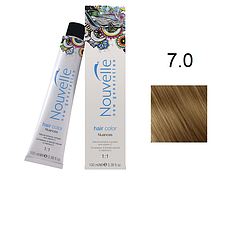 Фарба для волосся Nouvelle Hair Color 7.0 насичений середньо-русявий 100 мл, фото 1