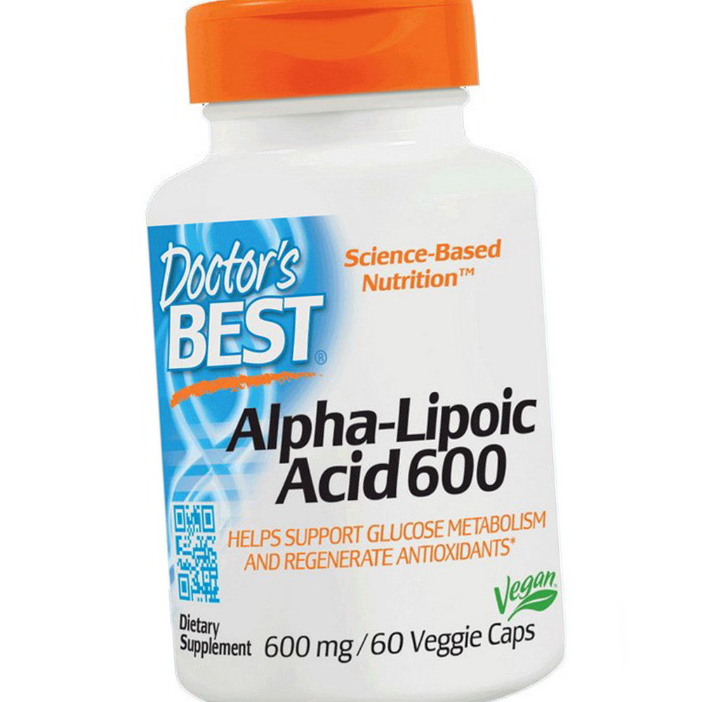Альфа-ліпоєва кислота Doctor's s BEST Alpha-Lipoic Acid 600 60 капслу