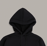 Утеплений спортивний костюм хлопчику на флісі зимове Худі з капюшоном та теплі чоловічі брюки на манжетах, фото 6