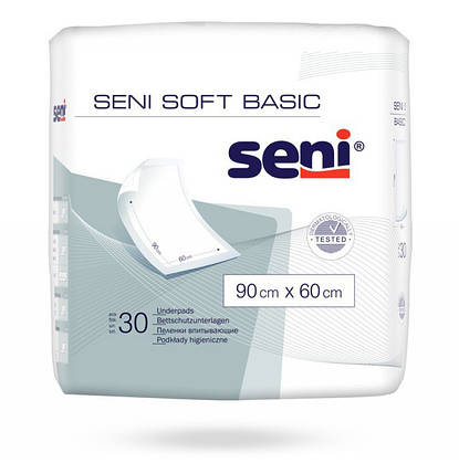 Одноразовые пеленки Seni Soft Basic 90x60см 30 шт, фото 2