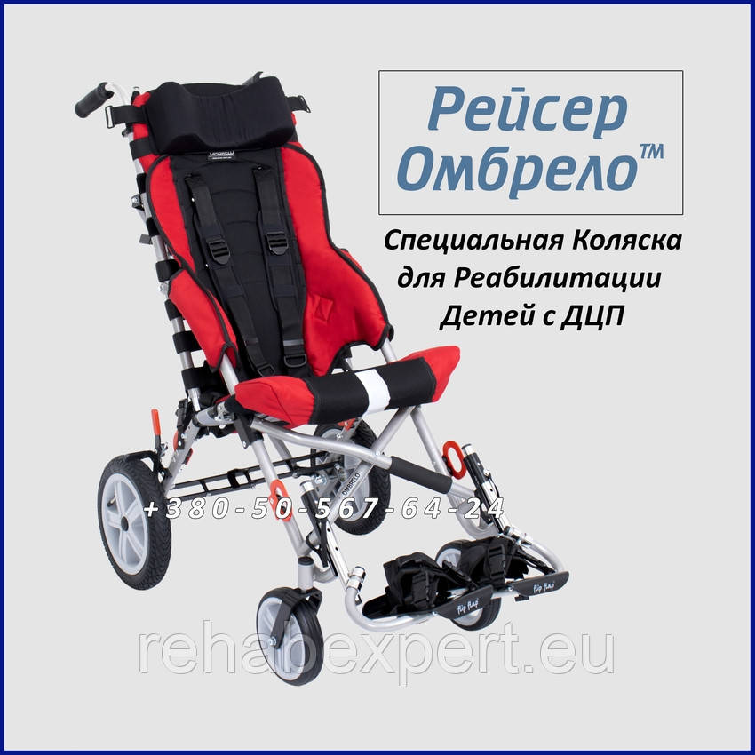 РЕЙСЕР ОМБРЕЛО Спеціальна Коляска для Реабілітації дітей з ДЦП Ombrelo Special Needs Stroller Size 2