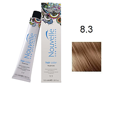 Фарба для волосся Nouvelle Hair Color 8.3 світло-золотистий русявий 100 мл, фото 1