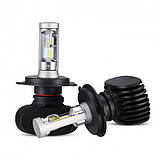 Світлодіодні LED-лампи для автомобіля S1 H4 система охолодження, фото 3