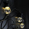 Гірлянда Xmas вулична у вигляді лампочки 10 шт WW 10 із з'єднувачем Тепло-біла, фото 2