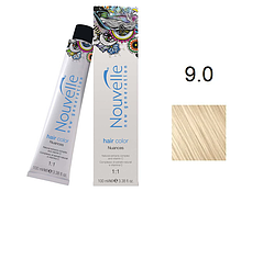 Фарба для волосся Nouvelle Hair Color 9.0 насичений платиновий блондин 100 мл, фото 1