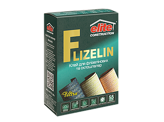 Клей для флізелінових шпалер FLIZELIN 300 г Elite Construction