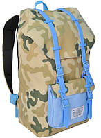 Рюкзак для ноутбука 15,6" Paso CM-192B 25л Камуфляж/голубой