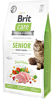 Brit Care Cat GF Senior Weight Control Корм для кішок з зайвою вагою з куркою 7 кг