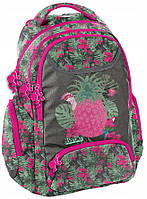 Яркий женский рюкзак для города Paso BAH-2908 22L Серо-розовый