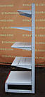 Торгові пристінні (односторонні) стелажі «Рос» 200х90 см, подіум 60 см., Б/у, фото 4