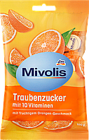 Декстрозные сладости без сахара Mivolis Traubenzucker mit 10 Vitaminen, 100 гр.(30шт)