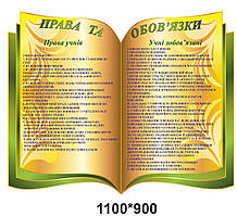 Стенд "Права та обов'язки"