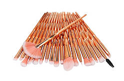 Набір пензлів для макіяжу 20шт Maange Fly goldеn