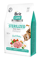 Brit Care Cat GF Sterilized Urinary Health для підтримки сечовидільної системи з куркою 0.400 кг