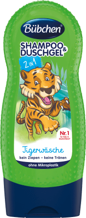 Дитячий шампунь і гель для душу Bübchen Shampoo & Duschgel 2in1 Kids Tigerwäsche 230мл