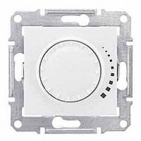LED Диммер Schneider-Electric Sedna прохідний поворотно-натискний білий (SDN2201221)