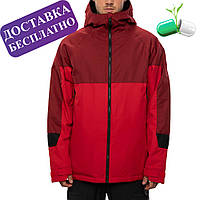 Куртка для сноуборда чоловіча, Static Insulated Jacket (Red Colorblock), 686