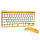 Бездротова клавіатура та миша Multimedia Keyboard UKC ZYG-902, Золотистий набір міні клавіатура та миша, фото 5