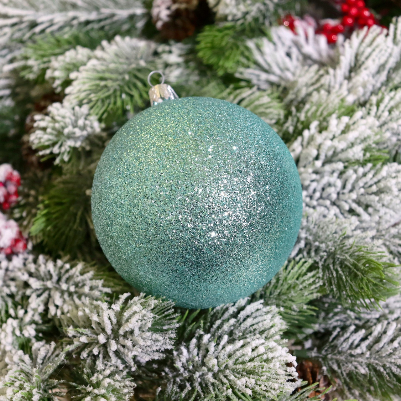 🔥 Вау! Ялинкова Куля Bonita 10 см Блискуча, М'ятна