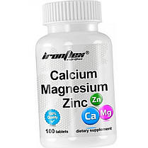 Кальцій Магній Цинк IronFlex Calcium-Magnesium-Zinc 100 tab, фото 6