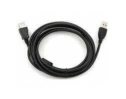 Подовжувач USB (USB AM - USB AF) v2.0, довжина 1.5 м, чорний