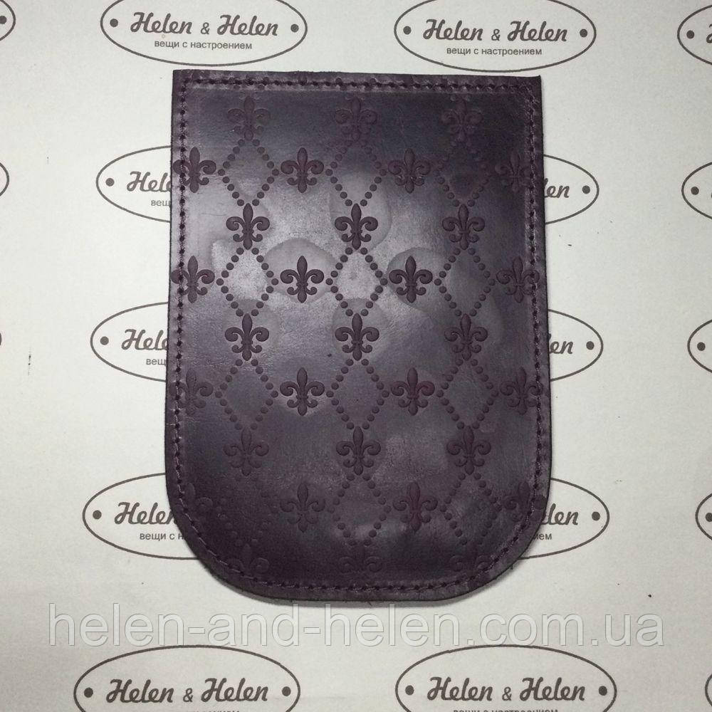 Клапан для міні сумочки 12*16. "Лілії". Колір Бордо, фото 1