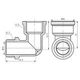 Куточок Thermo Alliance Forte 1/2" ВН хром SF372H15, фото 2