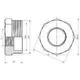 Футорка Thermo Alliance Forte 1" 1/2х3/4" НВ SF3744020, фото 2
