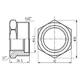 Футорка Thermo Alliance Forte 1" 1/4х1" НВ SF3743225, фото 2