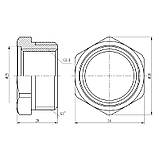 Футорка Thermo Alliance Forte 1"х3/4" НВ SF3742520, фото 2