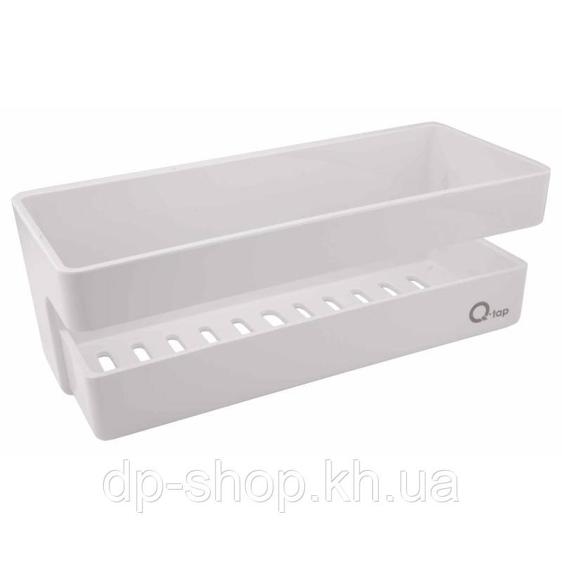 Полиця універсальна Qtap Police пластикова QTPL02 White, фото 1